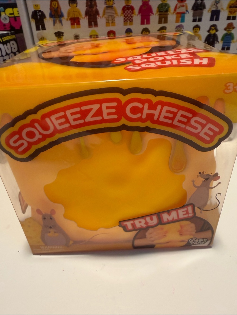 Sunny Days Squeeze Cheese Sensory Toy - Yellow